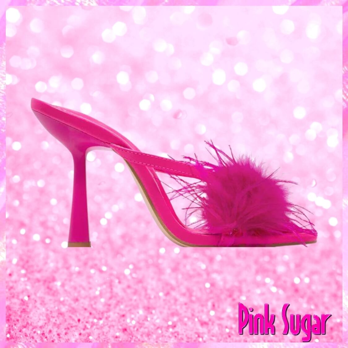 Feather Band Mule Heels
