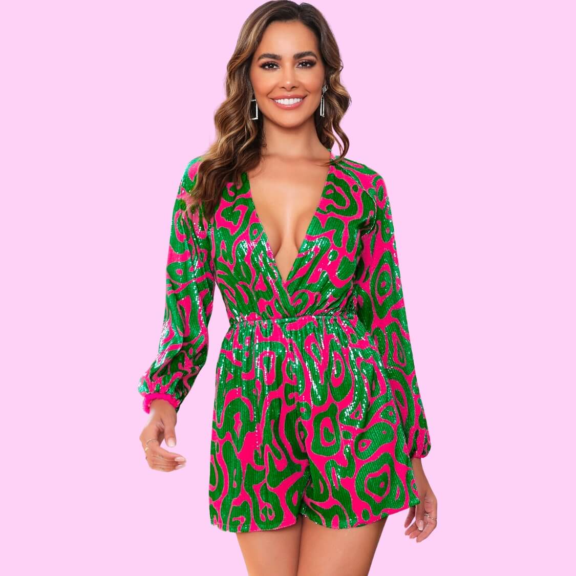 Glitter Sequin Romper
