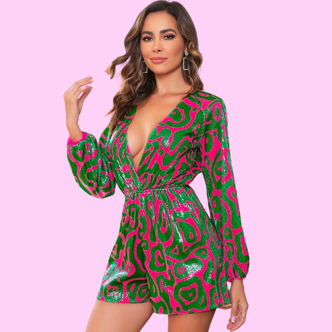Glitter Sequin Romper