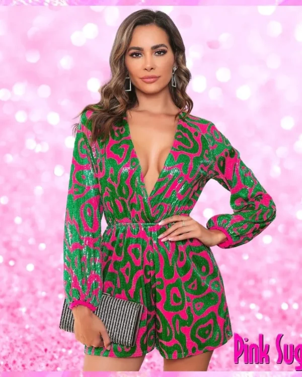 Glitter Sequin Romper