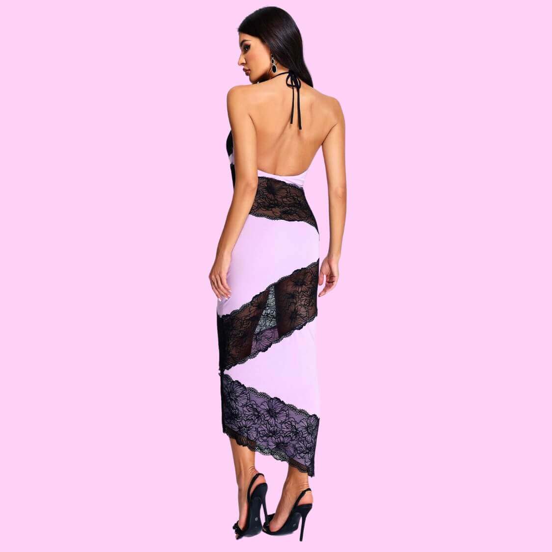 Lace Midi Slip Dress