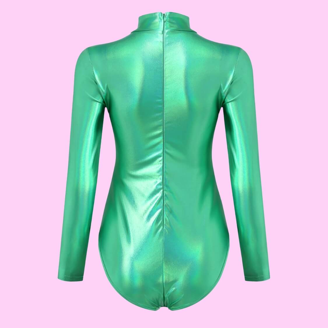 Latex Bodysuit Holo Mint