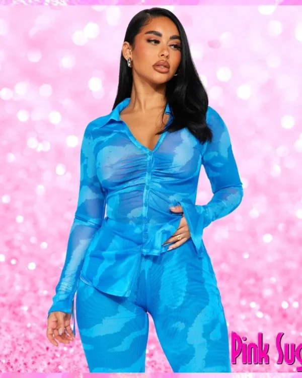 Mesh Pant Set