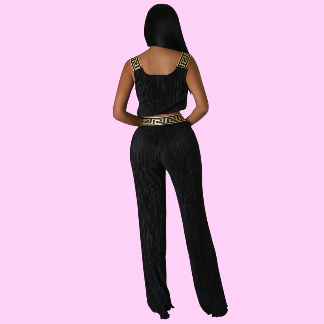 Palazzo Pant Set Black