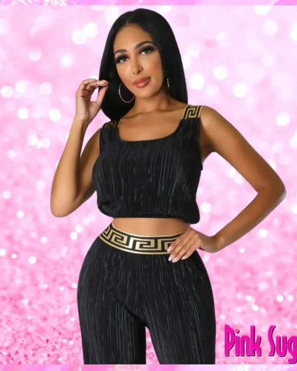 Palazzo Pant Set Black
