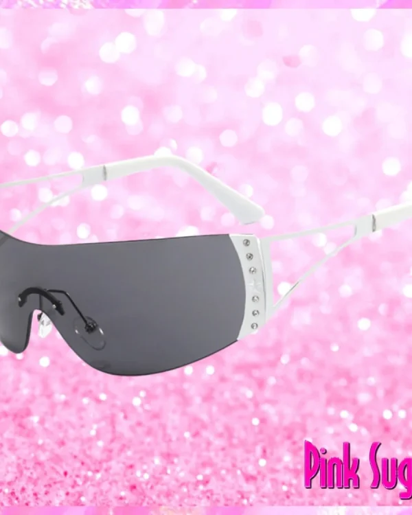 Rimless Gradient Sunglasses White