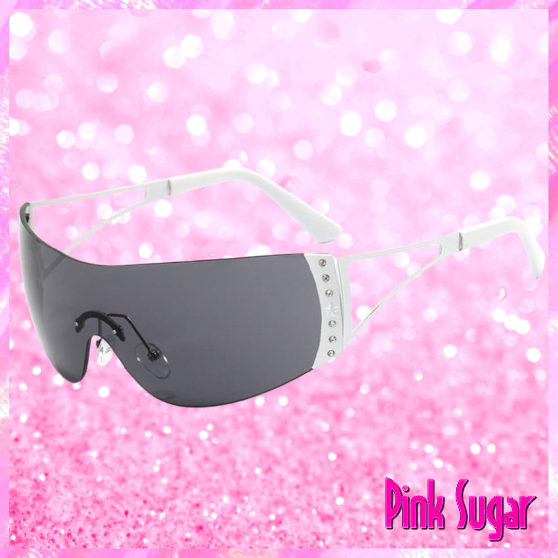 Rimless Gradient Sunglasses White