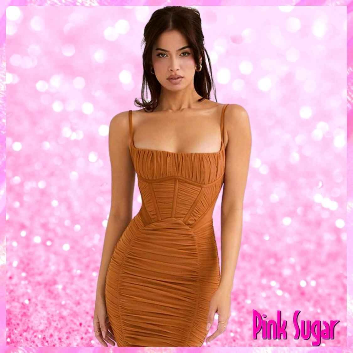 Ruched Corset Maxi Dress