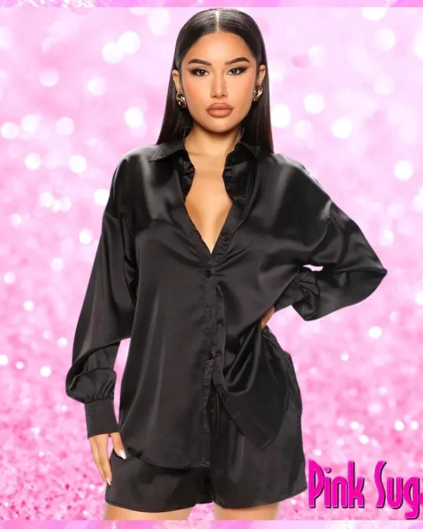 Satin Short Set