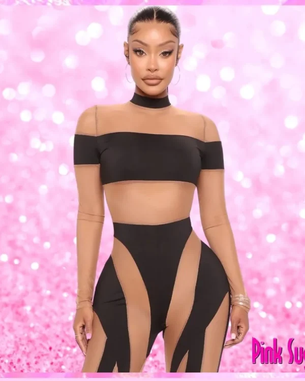 Sheer Mesh Jumpsuit