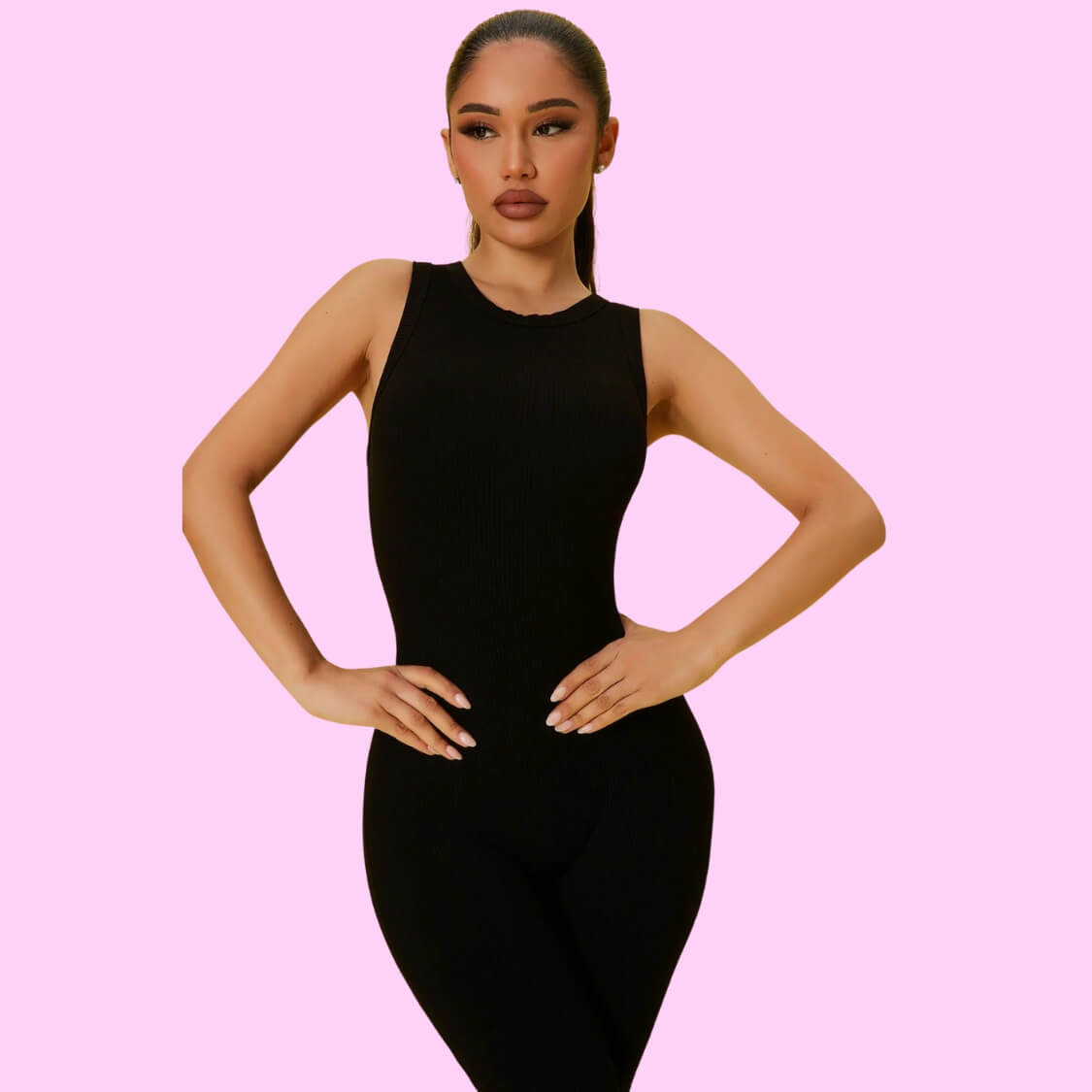 Sleeveless Bodycon Jumpsuit