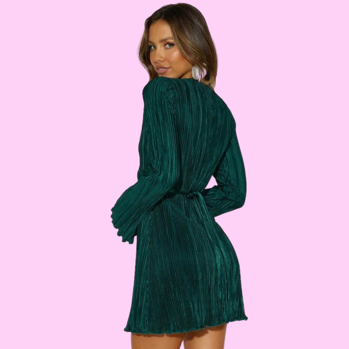Tie Front Mini Dress