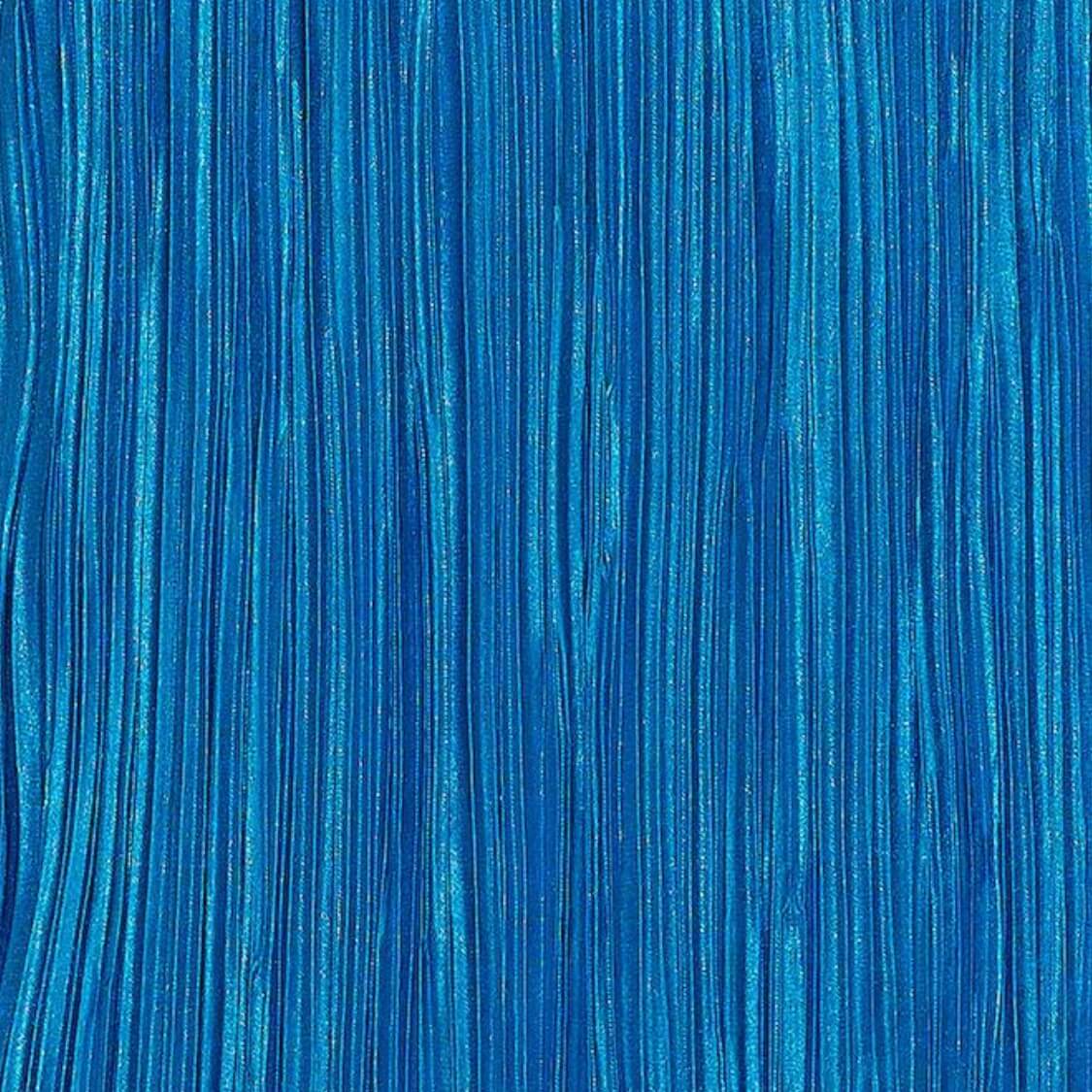 Plisse Tie Front Mini Dress Blue