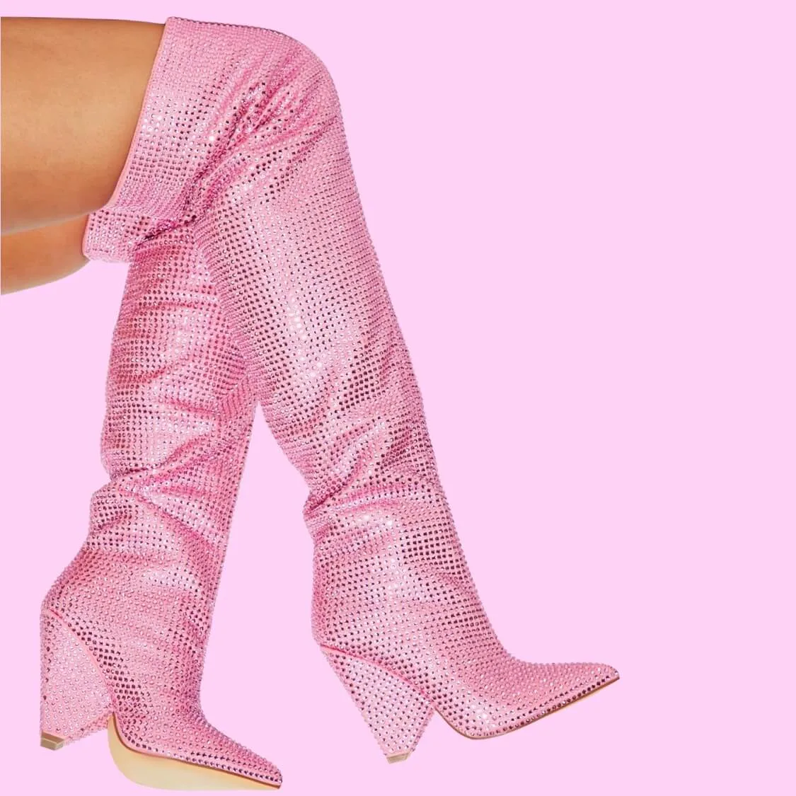 Triangle Heel Boots