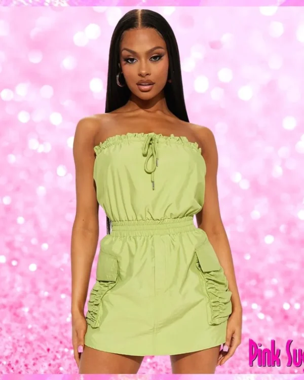 Tube Top Skort Romper