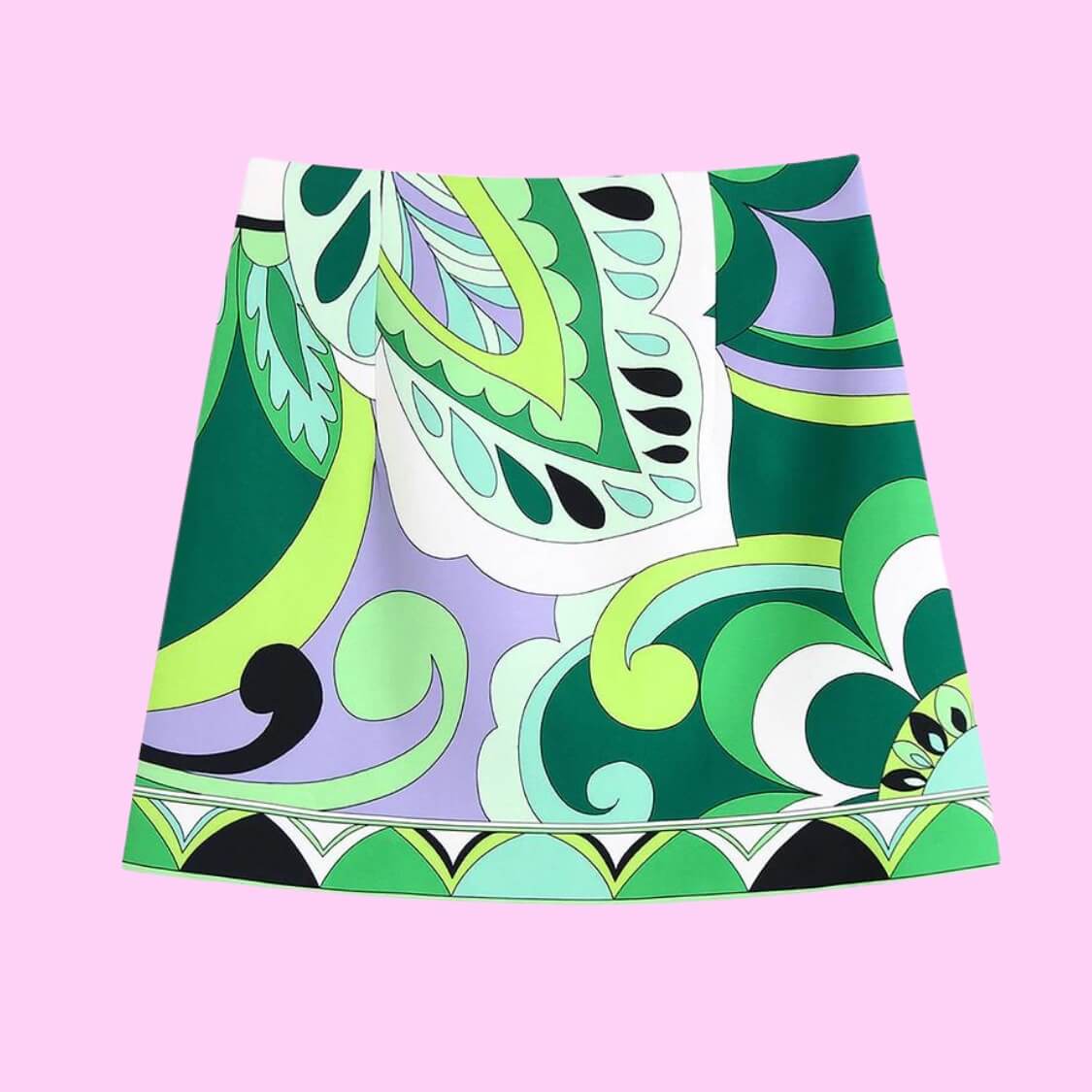Vintage Abstract Floral Shorts