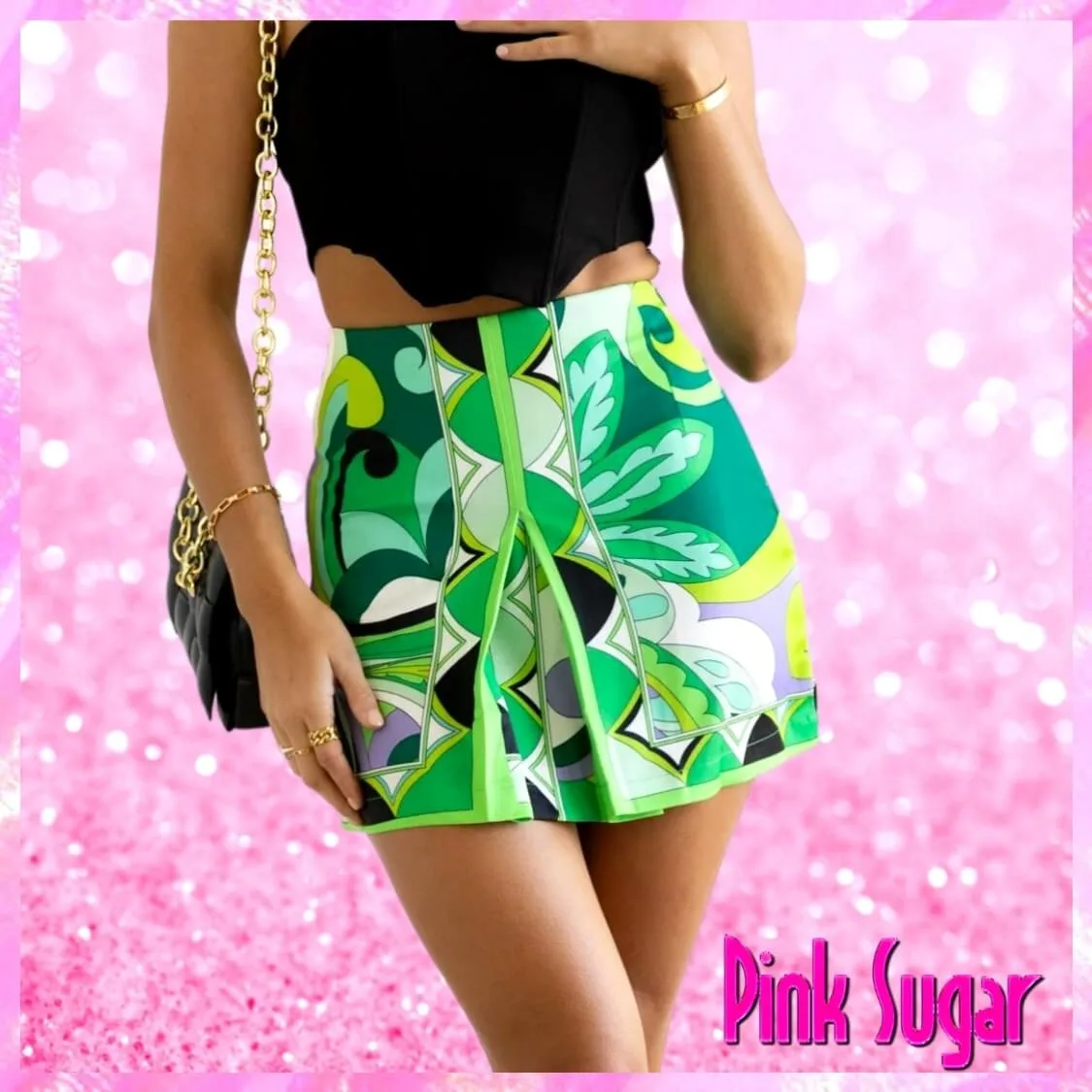 Vintage Abstract Floral Shorts