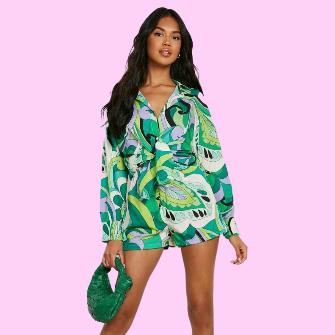 Vintage Abstract Floral Top
