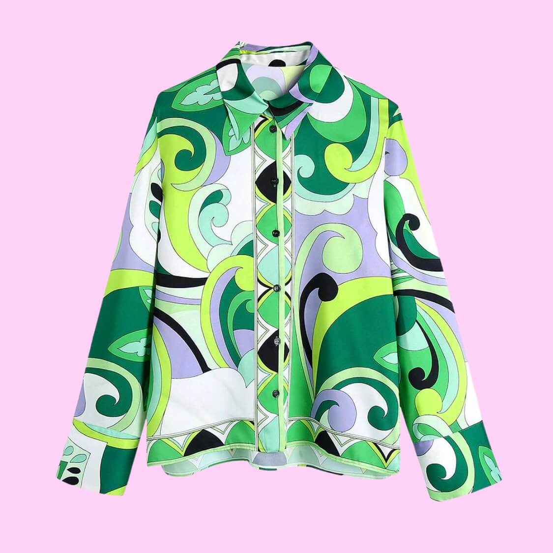 Vintage Abstract Floral Top