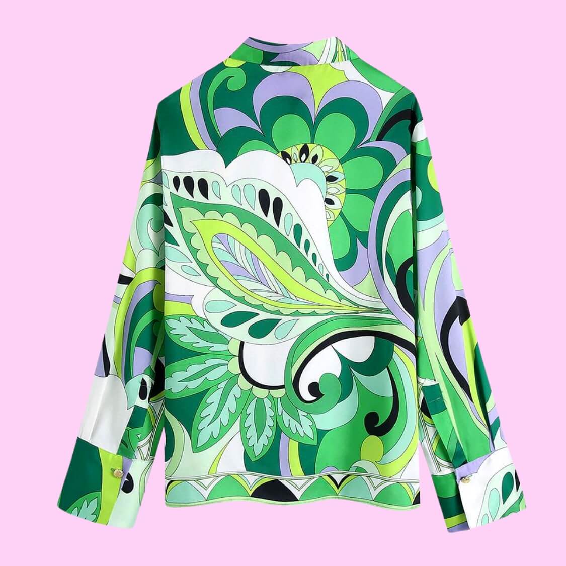 Vintage Abstract Floral Top