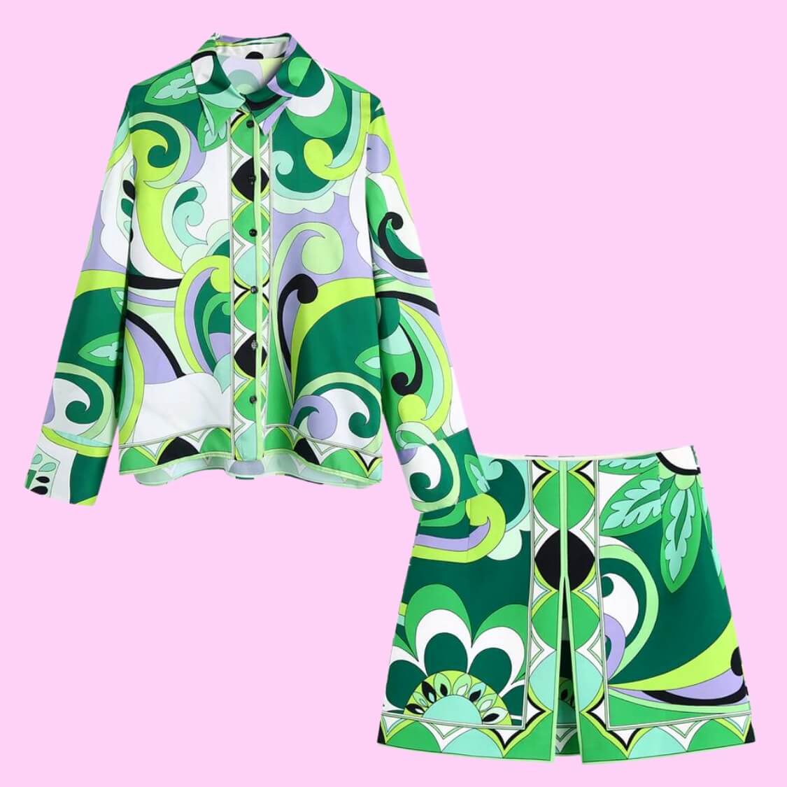 Vintage Abstract Floral Top