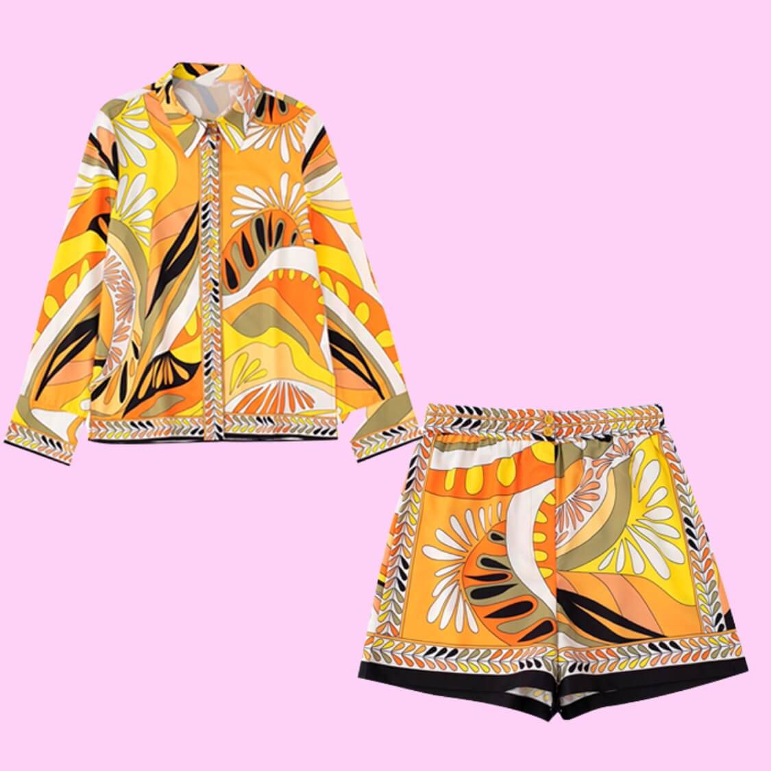 Vintage Tribal Abstract Top Vintage Tribal Abstract Shorts