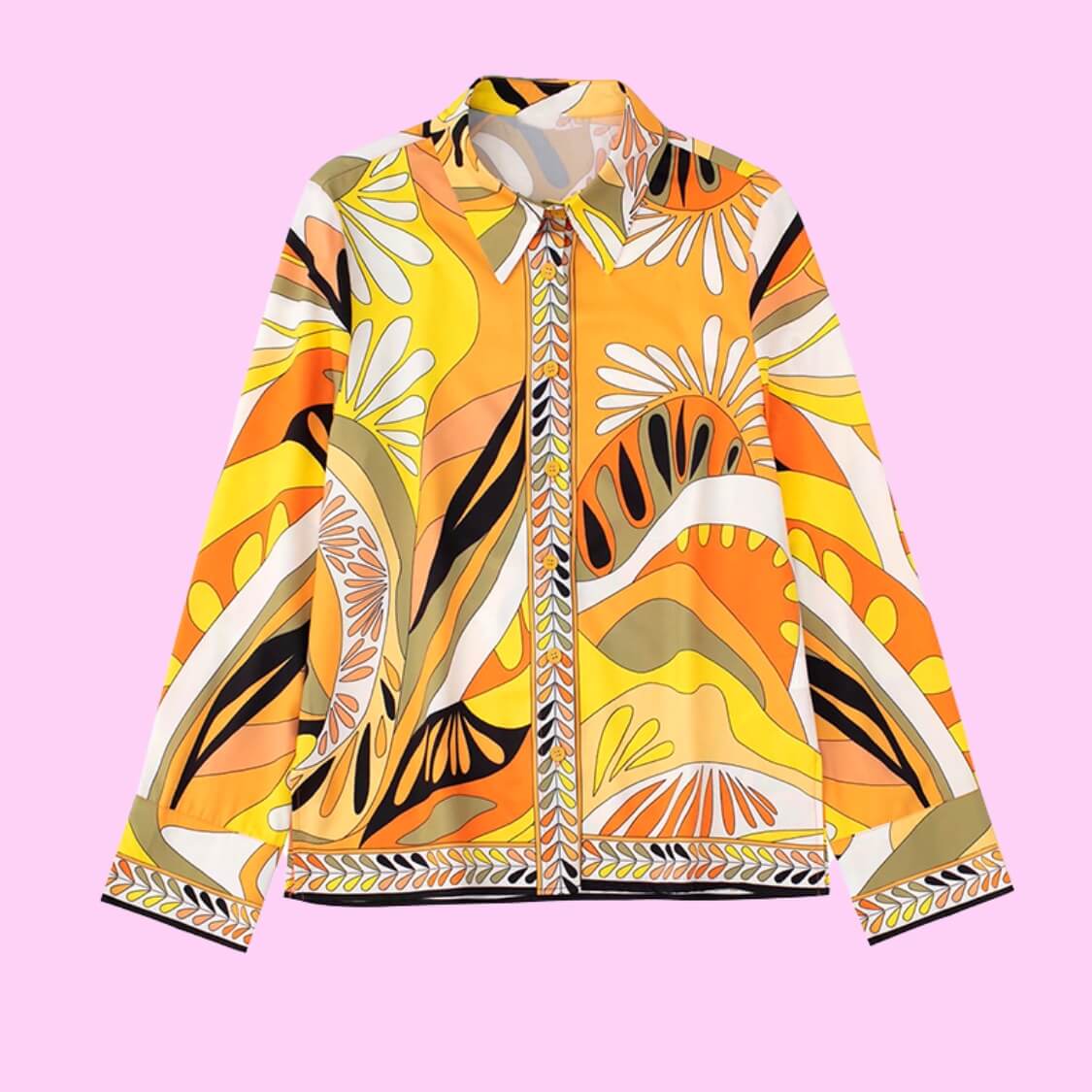 Vintage Tribal Abstract Top