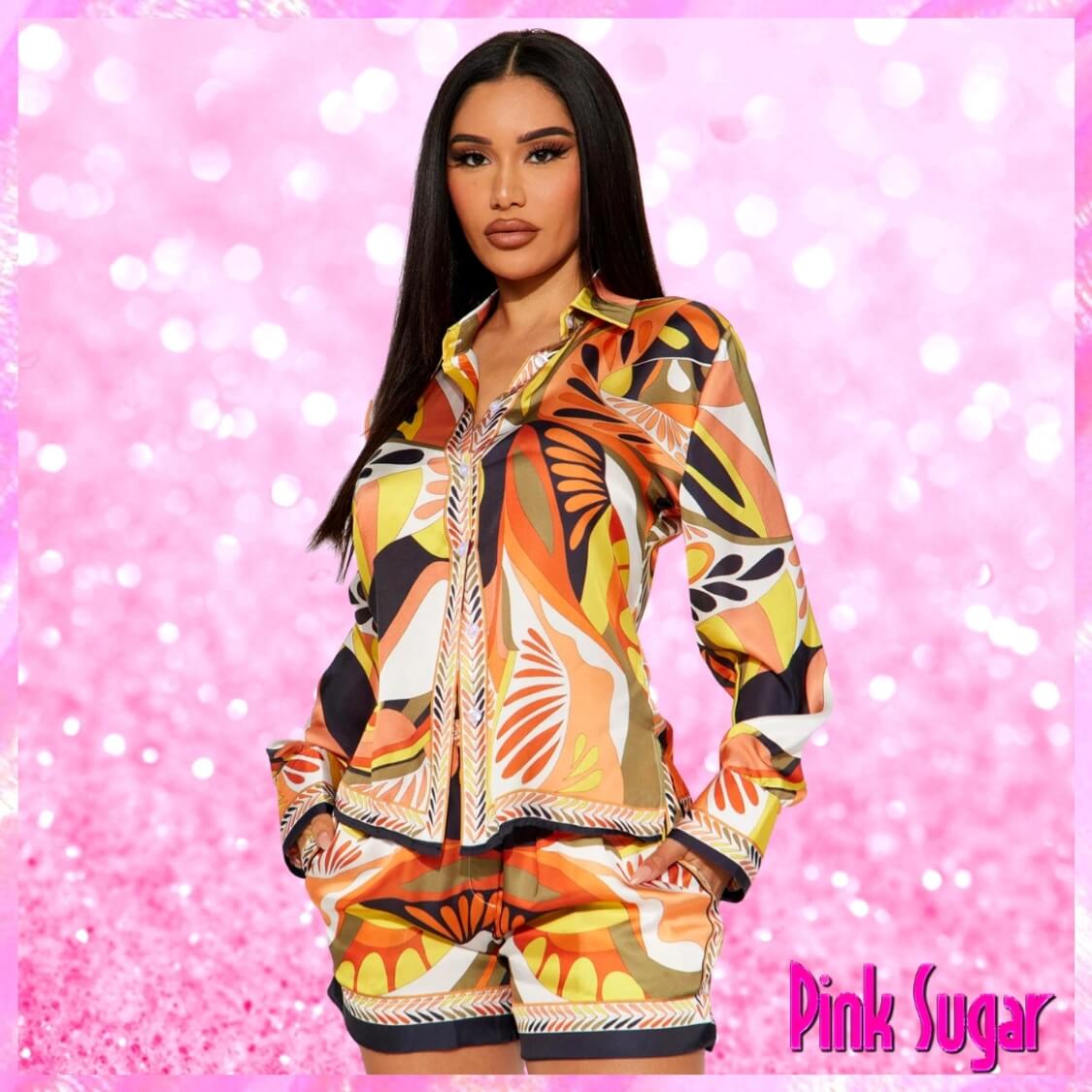Vintage Tribal Abstract Top