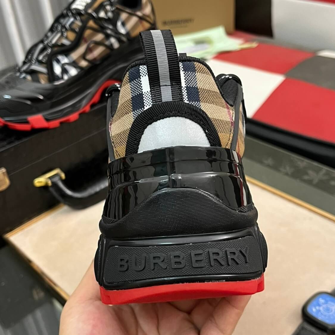 Arthur Check Monogram Sneakers