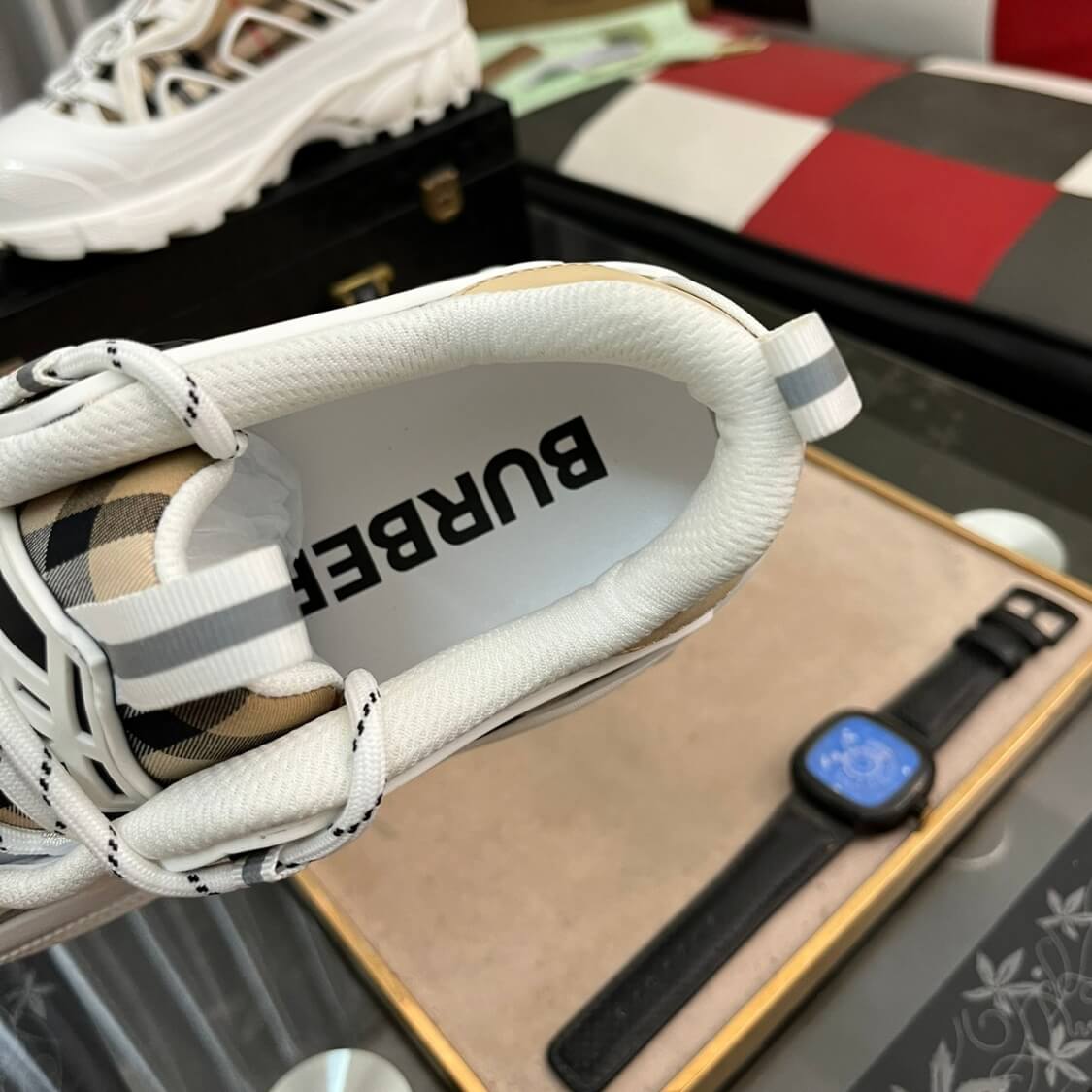 Arthur Check Monogram Sneakers