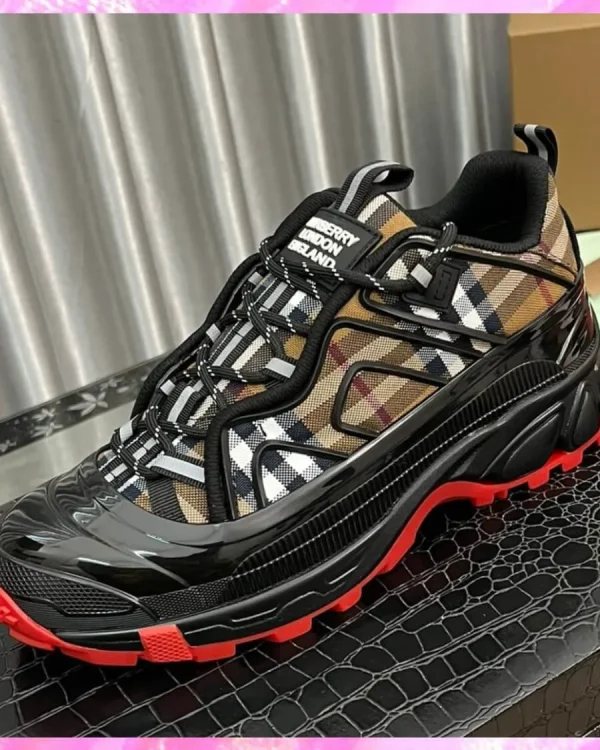 Arthur Check Monogram Sneakers