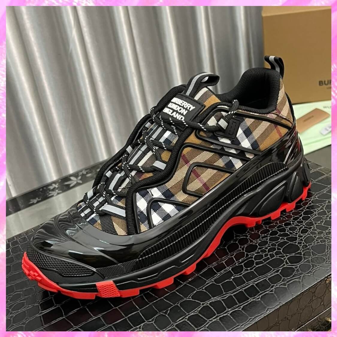 Arthur Check Monogram Sneakers