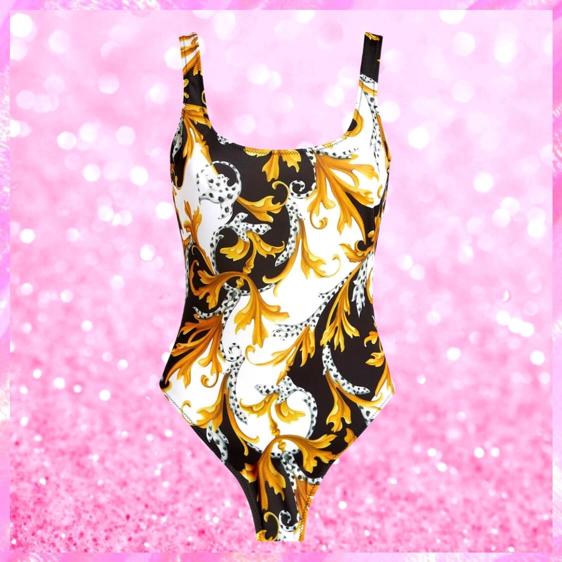 Baroque Scoop-Back Swimsuit