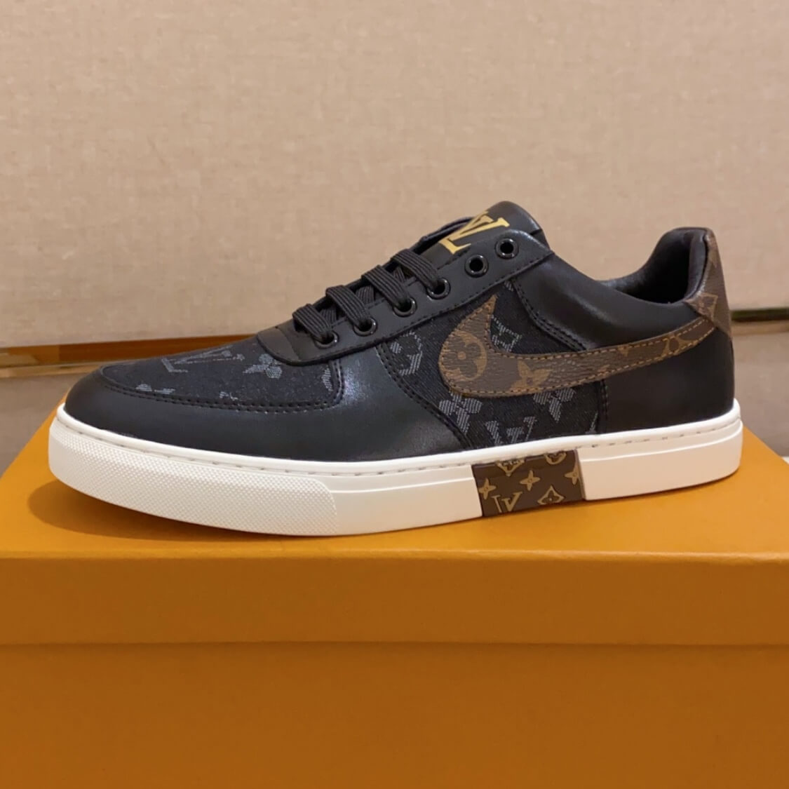 Black Monogram Sneakers