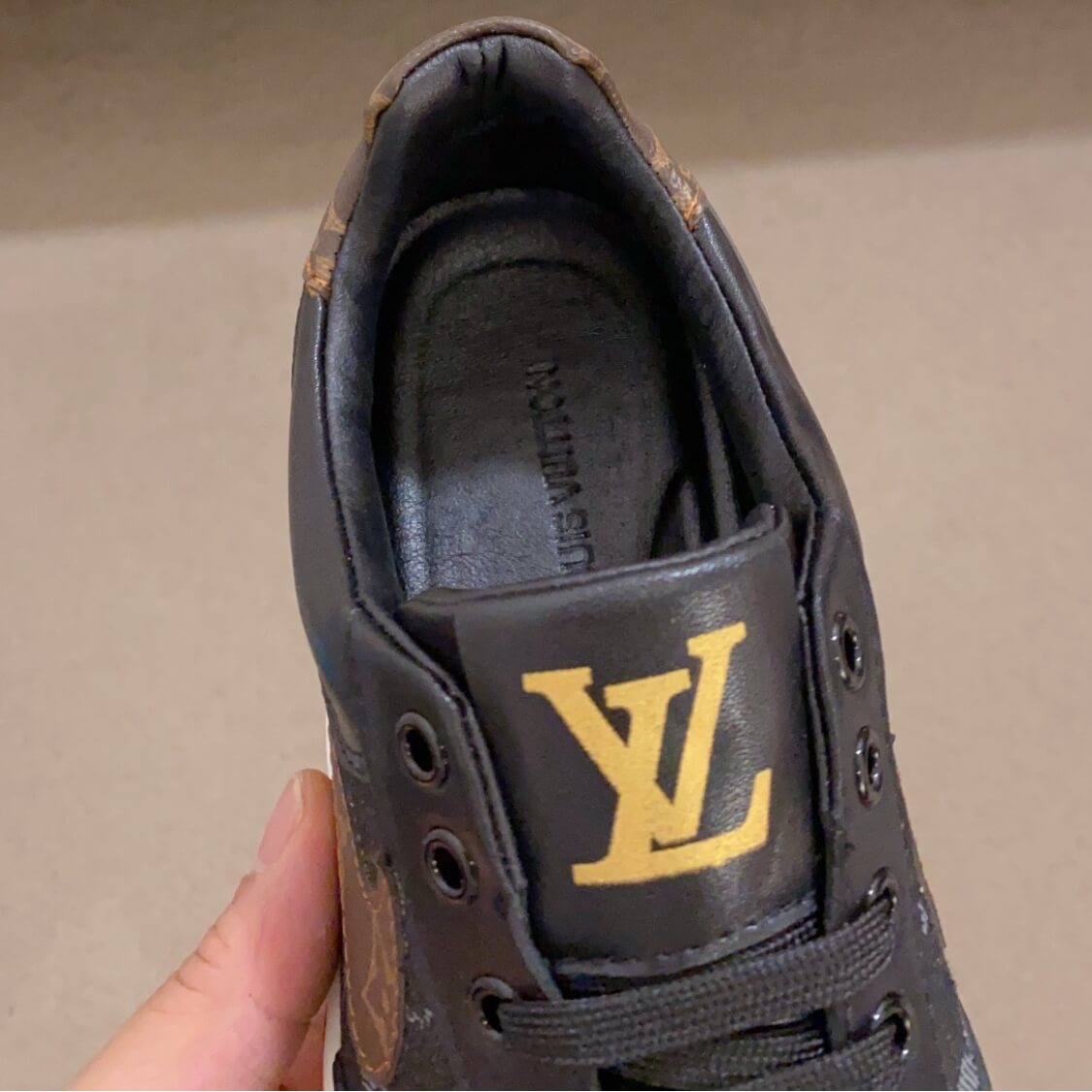 Black Monogram Sneakers