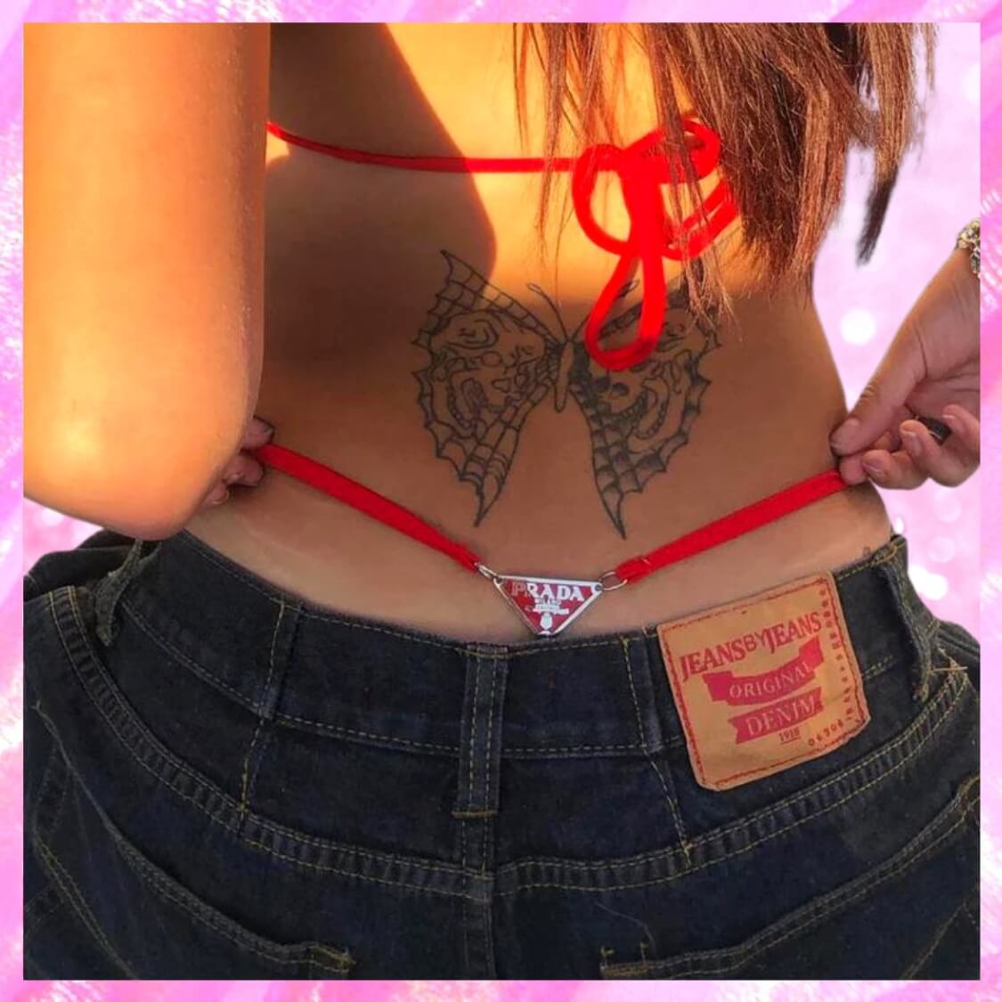 Charm Back Thong Bikini 