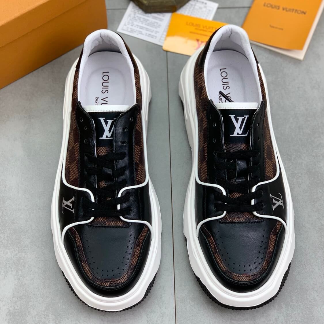 Checkered Monogram Sneakers