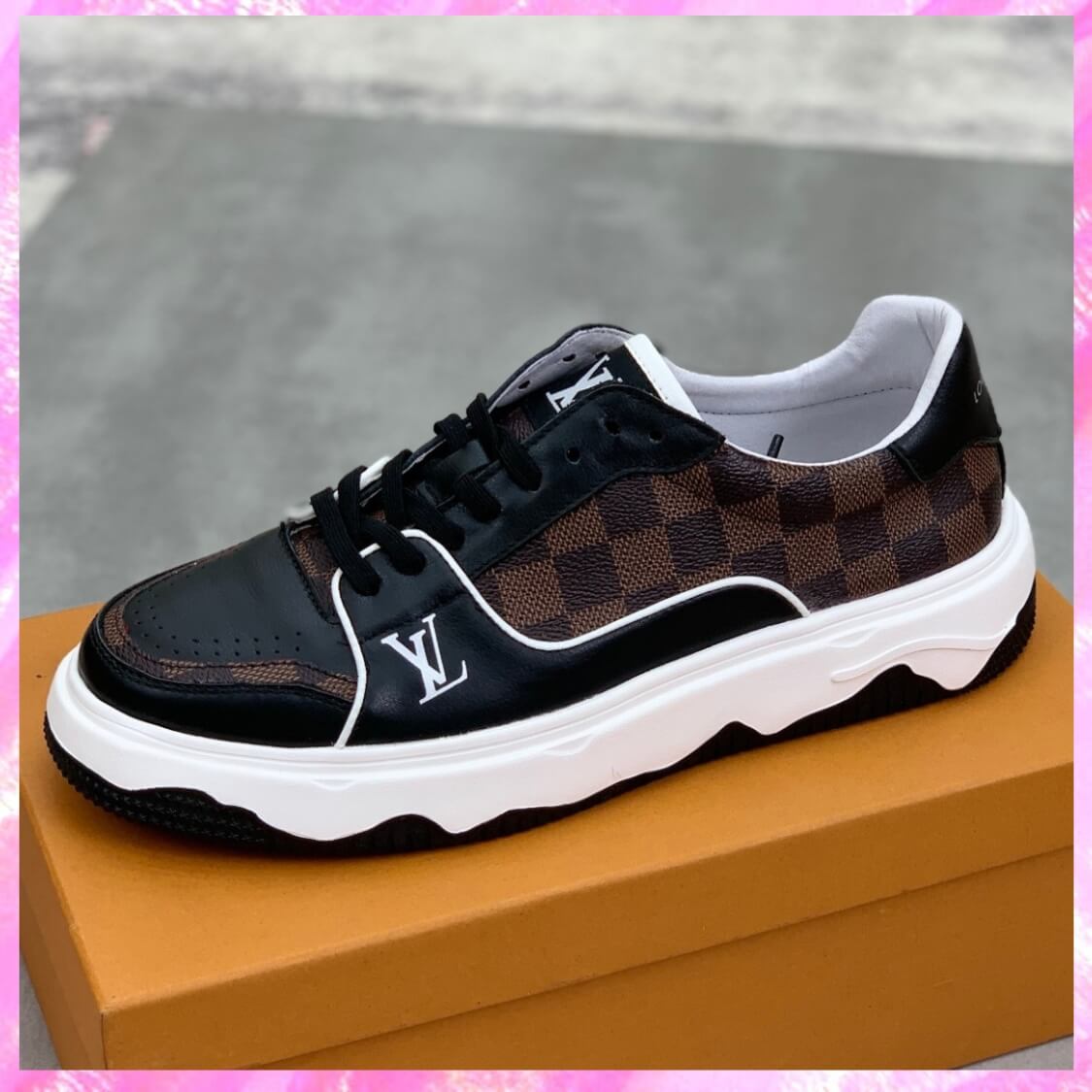 Checkered Monogram Sneakers