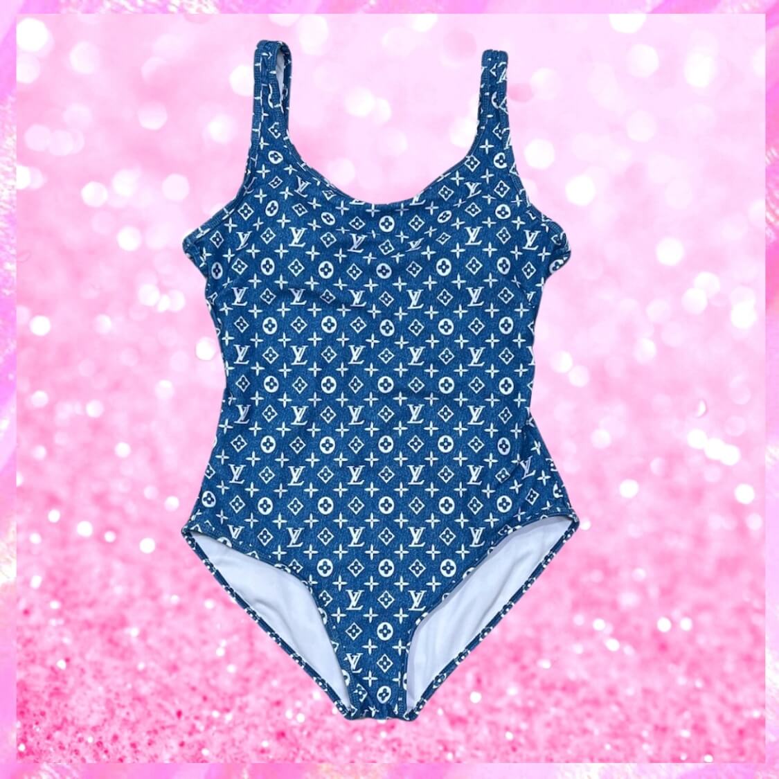 Forever Logo Monogram Swimsuit 