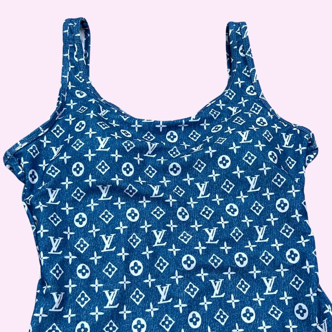 Forever Logo Monogram Swimsuit 