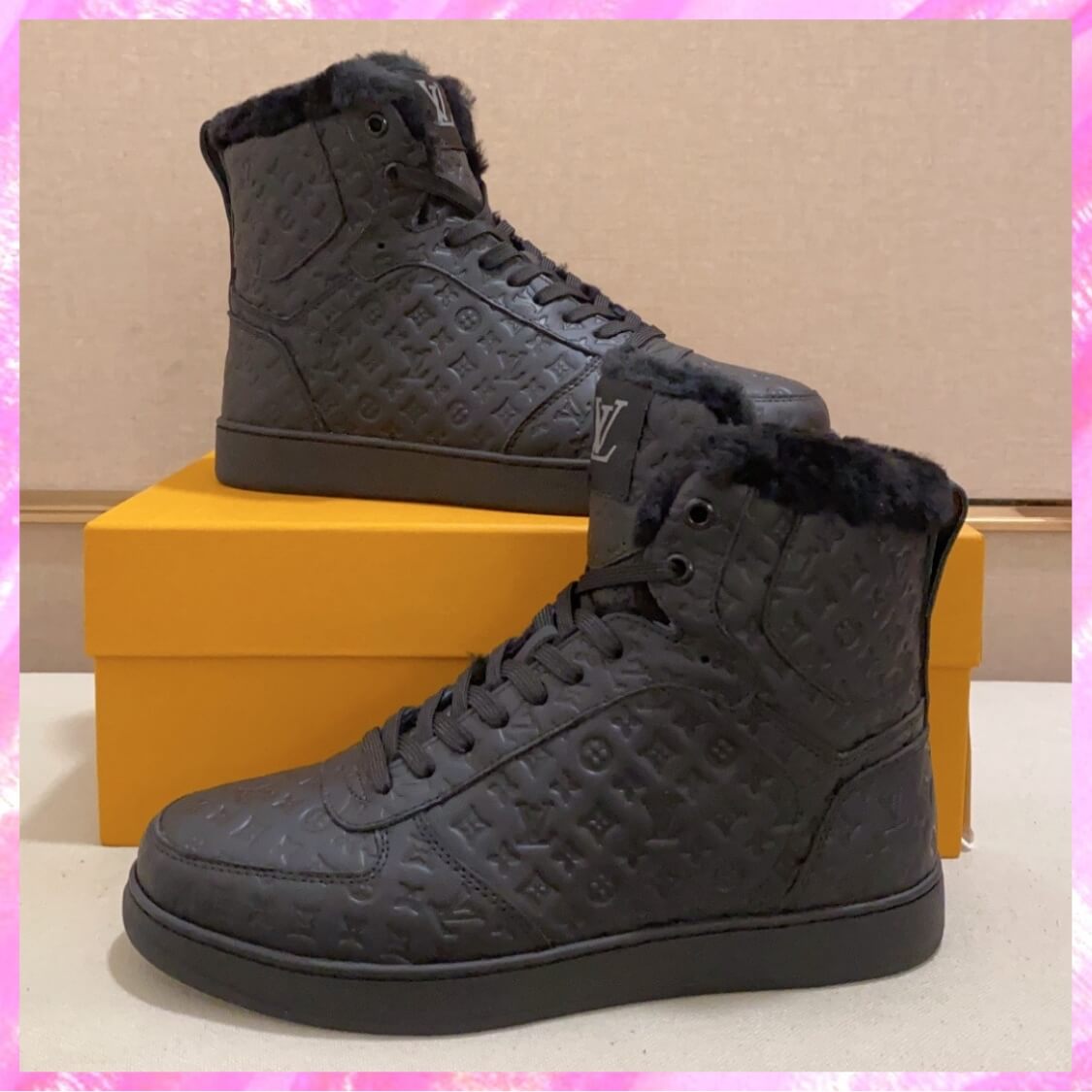 Fur Monogram Sneaker Boots 