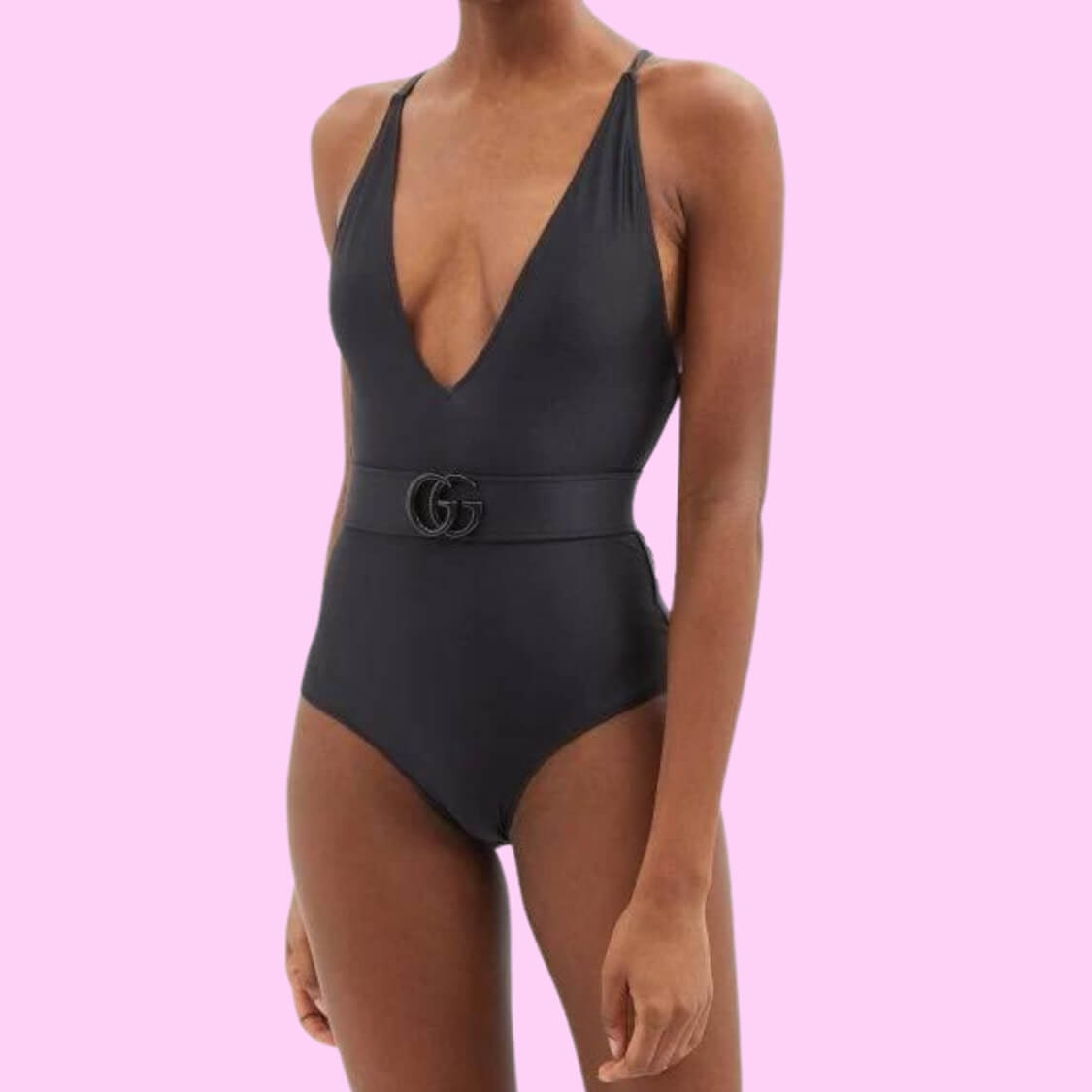 GG Belted Swimsuit 