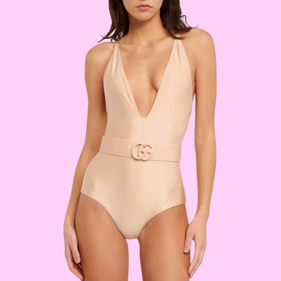 GG Belted Swimsuit
