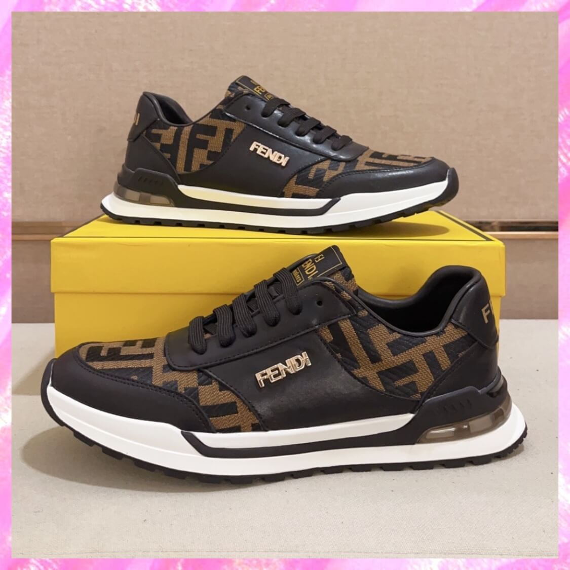 Gold Emblem Runner Sneakers 