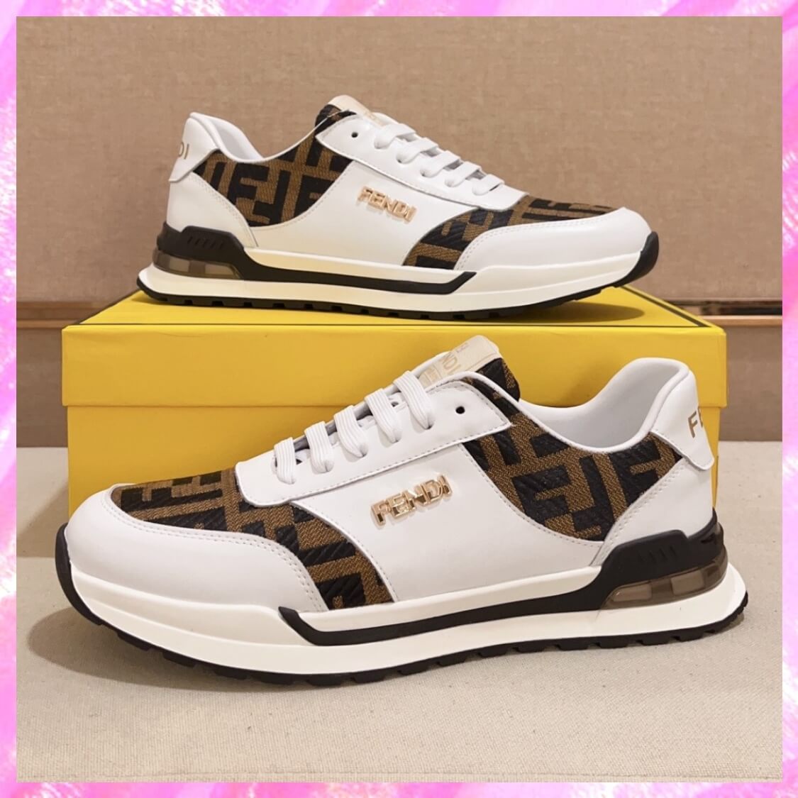 Gold Emblem Runner Sneakers 