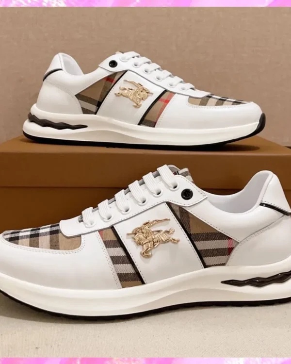 Gold Charm Plaid Sneakers