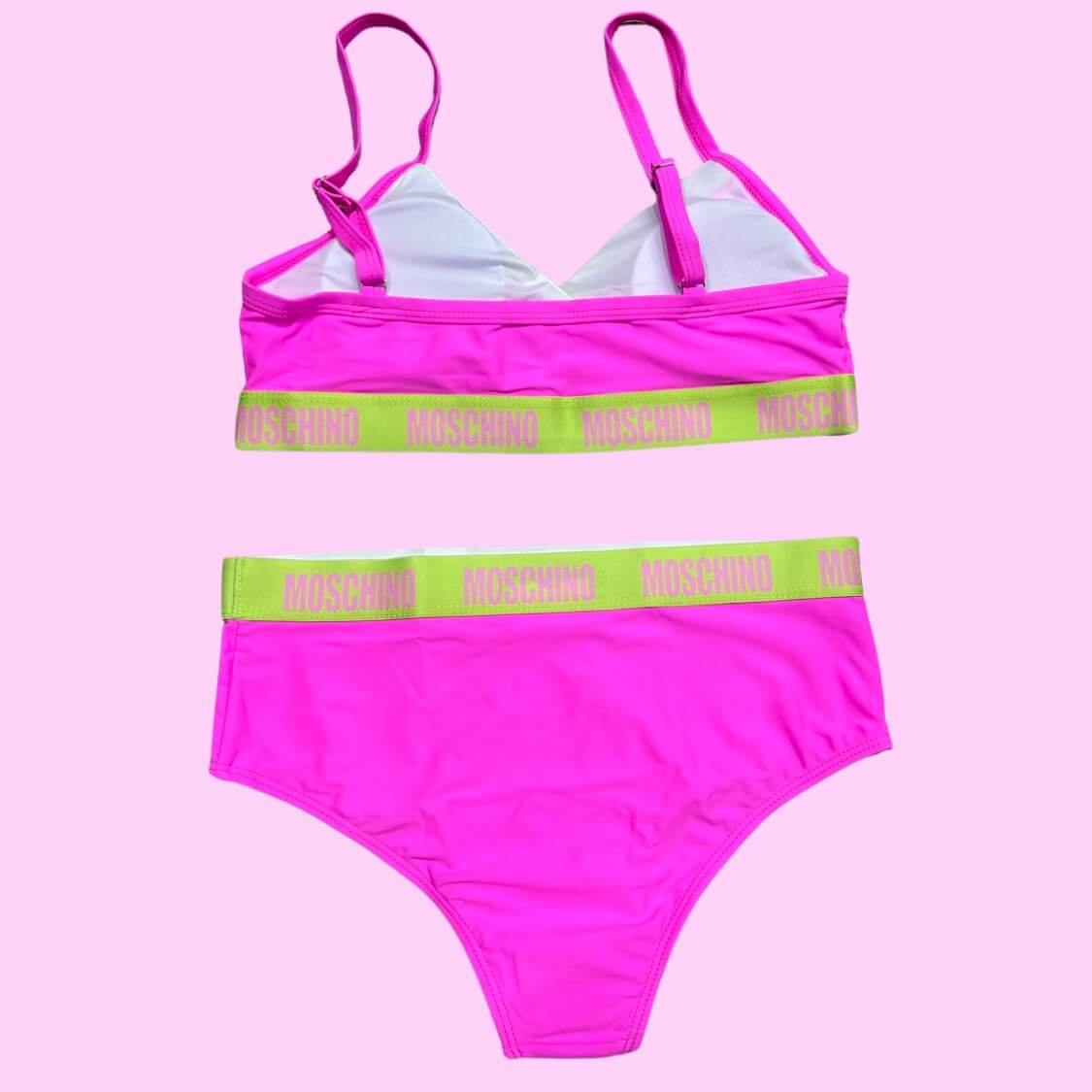 Hot Pink Monogram Bikini