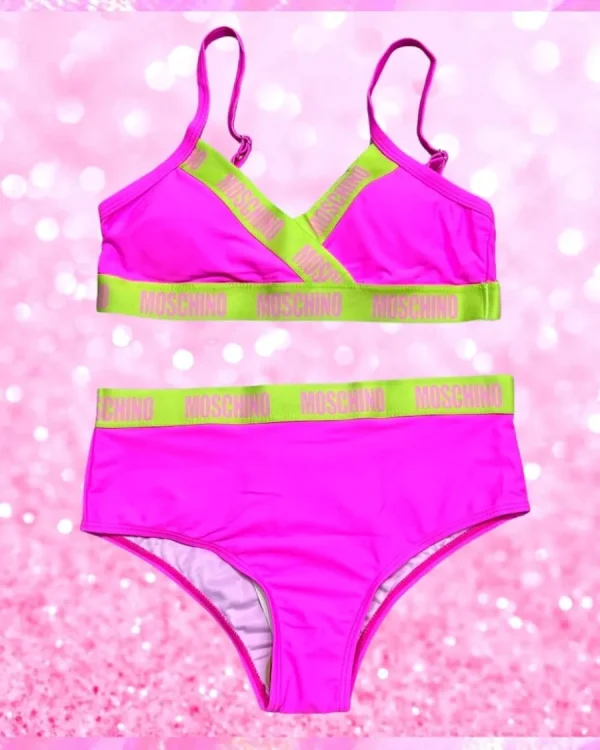Hot Pink Monogram Bikini