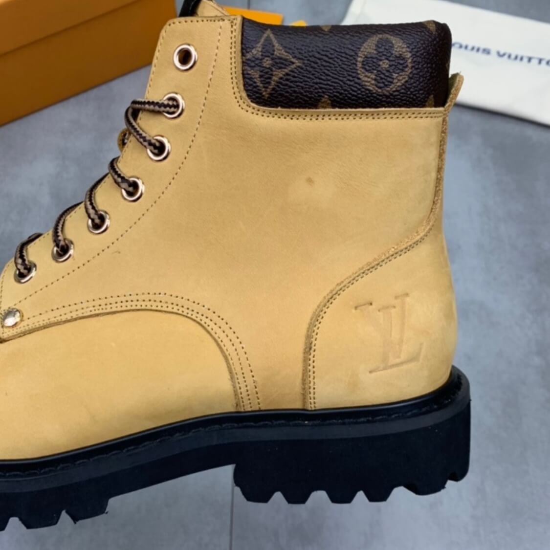 Leather Construction Boots
