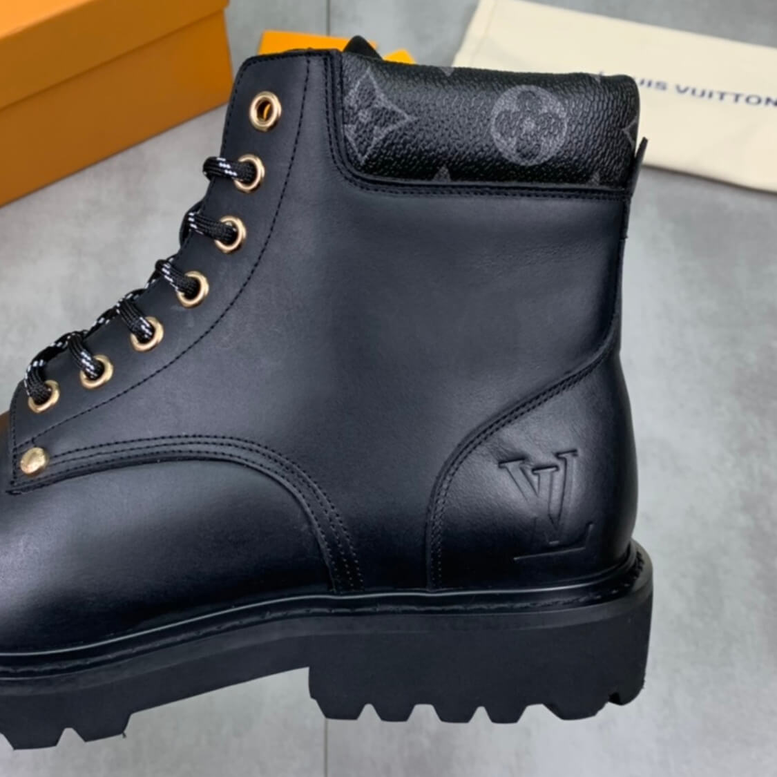 Leather Construction Boots 